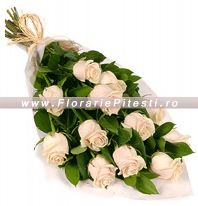 11 Trandafiri crem