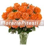 Buchet trandafiri portocalii