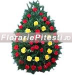 Coroana rosu cu galben