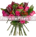 Trandafiri roz de lux
